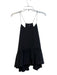 Tibi Size 4 Black Silk Spaghetti Strap Ruffle Hem Scoop Neck Top Black / 4