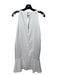 Parker Size M White Polyester Round Neck Sleeveless Keyhole Front & Back Dress White / M