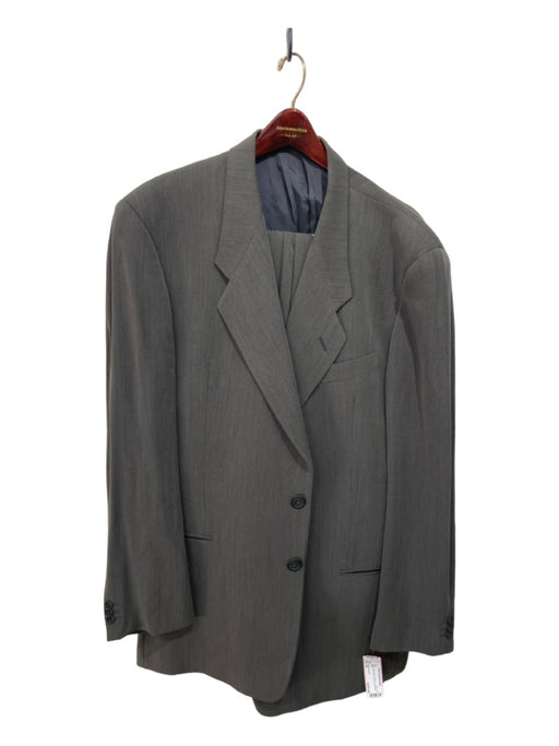 Giorgio Armani Green Wool Solid 2 Button Men's Suit 44
