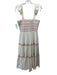 Madewell Size S Cream & pink Cotton Tiered smocked Ruffle Pockets Dress Cream & pink / S