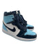 Air Jordan Shoe Size 8 Blue, Navy, White Patent Leather High Top Sneakers Blue, Navy, White / 8