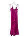 Jay Godfrey Size 4 Fuschia Pink Polyester Surplice Ruffle Spaghetti Strap Gown Fuschia Pink / 4
