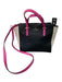 Kate Spade Black White Purple Saffiano Leather Gold hardware Colorblock Bag Black White Purple / S