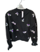 & Other Stories Size 2 Black & Purple Cotton Long Sleeve Butterflies Sweatshirt Black & Purple / 2