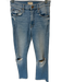 Mother Size 25 Light Wash Cotton Blend High Waist Distressed Raw Hem Jeans Light Wash / 25