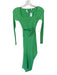 A.L.C. Size XS Lime Green Viscose Blend Ribbed Cutout Side Slit Maxi Dress Lime Green / XS
