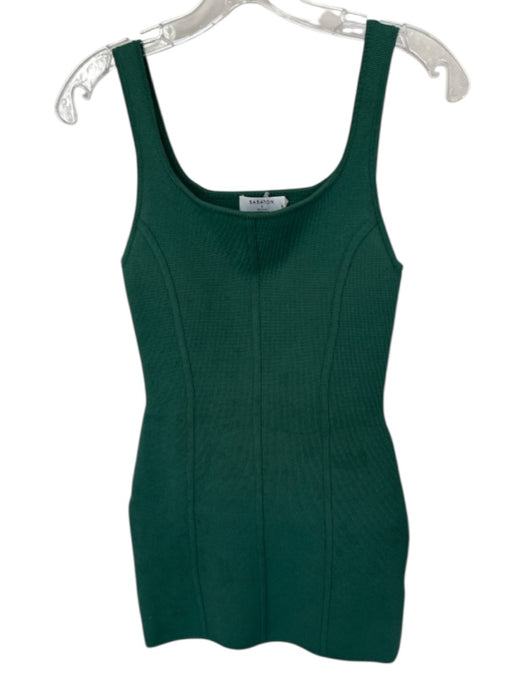 Babaton Size S Forest Green Nylon Blend Sleeveless Mini Dress Forest Green / S