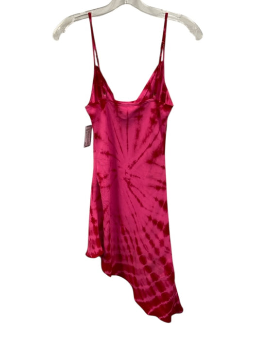 Amanda Uprichard Size S Pink & Red Polyester Tie Dye Spaghetti Strap Dress Pink & Red / S