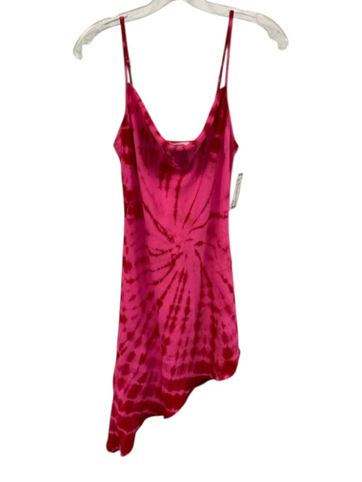 Amanda Uprichard Size S Pink & Red Polyester Tie Dye Spaghetti Strap Dress Pink & Red / S