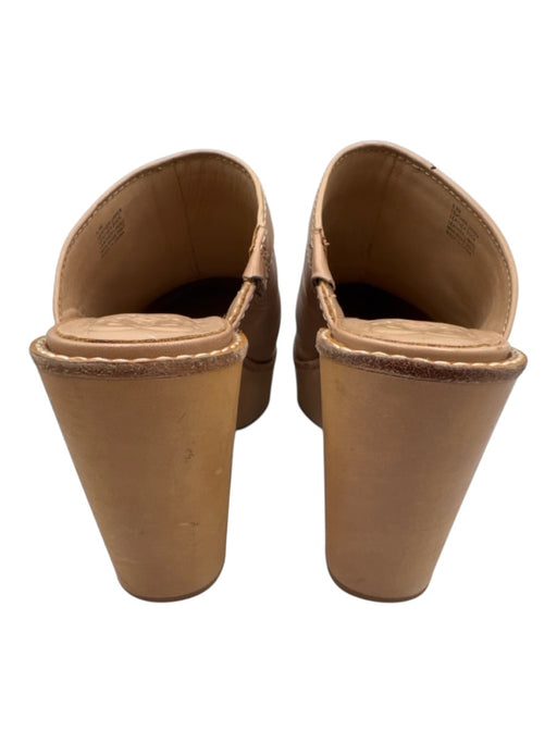 Kimberly Whitman for Antonio Melani Shoe Size 6.5 Beige Leather Upper Mules Beige / 6.5