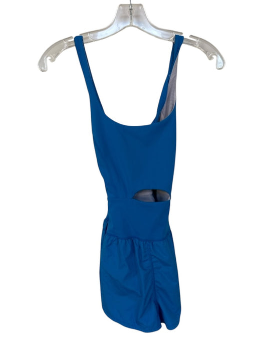 FP Movement Size S Blue Polyamide Blend Cut Out Sleeveless Athletic Romper Blue / S