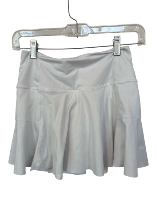 FP Movement Size S White Polyester Blend High Waist Pockets Mini Athletic Skort White / S