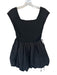 Sofie the Label Size S Black Cotton Blend Cap Sleeve Bubble Sleeve Mini Dress Black / S