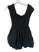 Sofie the Label Size S Black Cotton Blend Cap Sleeve Bubble Sleeve Mini Dress Black / S