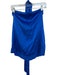 SER.O.YA Size S Royal Blue Silk Open Back Tie Detail Sleeveless Top Royal Blue / S