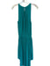 Ramy Brook Size XS Turquiose Polyester Sleeveless Midi Waist Cinch Dress Turquiose / XS