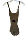 FP Movement Size S Olive Polyamide Blend Cut Out Sleeveless Athletic Romper Olive / S