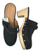 J. Crew Shoe Size 6.5 Black Synthetic Braid Detail Studs Round Toe Heel Clogs Black / 6.5