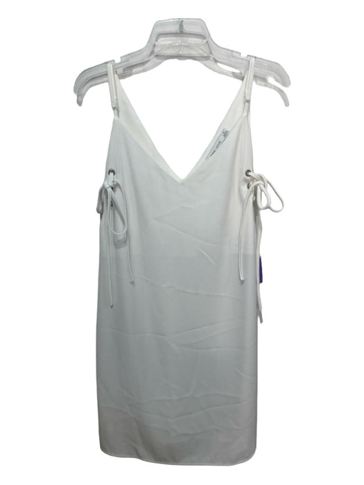 Bishop + Young Size Medium White Polyester Spaghetti Strap lace up Grommet Dress White / Medium