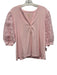 Lilly Pulitzer Size XXL Pink Cotton Eyelets Button Detail Top Pink / XXL