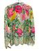 Lilly Pulitzer Size XL Pink, Green & Multi Print Cotton Blend Floral Top Pink, Green & Multi Print / XL