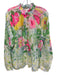 Lilly Pulitzer Size XL Pink, Green & Multi Print Cotton Blend Floral Top Pink, Green & Multi Print / XL