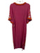 Frances Valentine Size 0 Pink, Orange, White Cotton & Linen Embroidered Dress Pink, Orange, White / 0