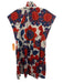 CROSBY by Mollie Burch Size XS Red, Blue, White Gathered Floral Above Knee Dress Red, Blue, White / XS
