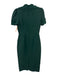 Antonio Melani Size 4 Green Rayon Blend leaf applique high neck Midi Dress Green / 4