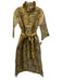 House of MBR Size 0 Gold, Blue, Pink Polyester Blend Brocade Floral Maxi Dress Gold, Blue, Pink / 0