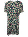 Diane Von Furstenberg Size 4 cream, teal, pink Rayon Floral Midi Dress cream, teal, pink / 4