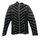 Preston & York Size S Black Polyester Quilted Zip Pocket Shirred Sides Jacket Black / S