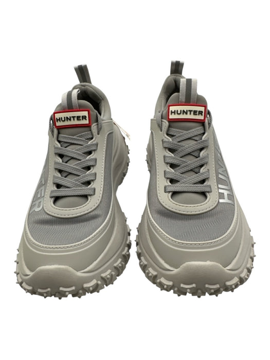 Hunter Shoe Size 5 Gray synthetic & textile Mesh Rubber Sole Lace Up Sneakers Gray / 5