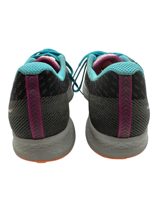 Saucony Shoe Size 5.5 Black, Purple, Blue Synthetic Knit Lace Up Sneakers Black, Purple, Blue / 5.5