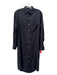 Emily Phillips Size 5 Black Tencel Long Sleeve Button Up & Collar Dress Black / 5