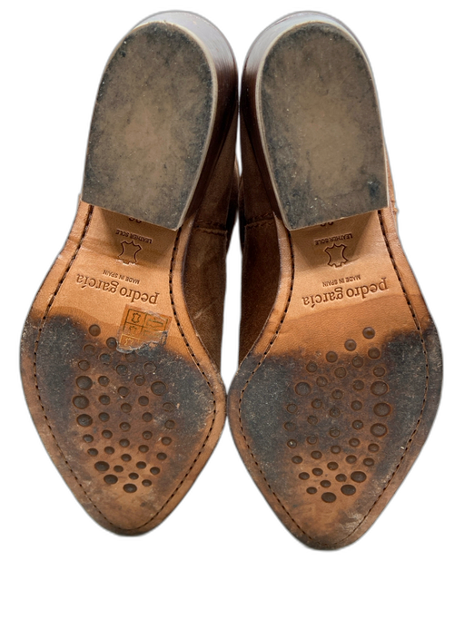 Pedro Garcia Shoe Size 36 Brown Suede Pointed Toe Stacked Heel Cowboy Booties Brown / 36