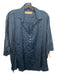 Cali by Cali Dreaming Size XS/S Navy Blue Viscose Blend Collar 1/4 Button Top Navy Blue / XS/S