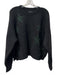 All Saints Size Small Black Wool Blend Stars Crew Neck Long Sleeve Sweater Black / Small