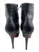Christian Louboutin Shoe Size 38.5 Black Leather Zip Ankles Red Bottom Boots Black / 38.5