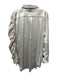 Maniere De Voir Size 10 Beige Poly Blend Button Front Ruched Satin Dress Beige / 10
