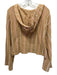 L Space Size S Brown, Pink & Orange Cotton Blend Hood Drawstring Waist Pants Set Brown, Pink & Orange / S