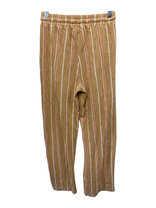 L Space Size S Brown, Pink & Orange Cotton Blend Hood Drawstring Waist Pants Set Brown, Pink & Orange / S