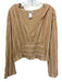 L Space Size S Brown, Pink & Orange Cotton Blend Hood Drawstring Waist Pants Set Brown, Pink & Orange / S
