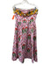Alden Adair Size M Pink & Multi Cotton Blend floral print Midi Dress Pink & Multi / M