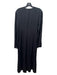 Frame Size S Black Silk Tie Front Long Sleeve Maxi Slip Dress Black / S