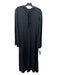 Frame Size S Black Silk Tie Front Long Sleeve Maxi Slip Dress Black / S