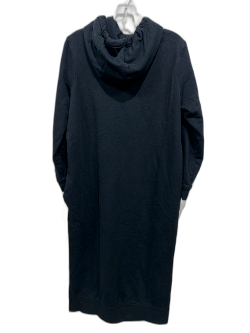 COS Size M Black Cotton Hoodie Sweatshirt Long Sleeve Dress Black / M