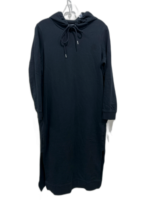 COS Size M Black Cotton Hoodie Sweatshirt Long Sleeve Dress Black / M