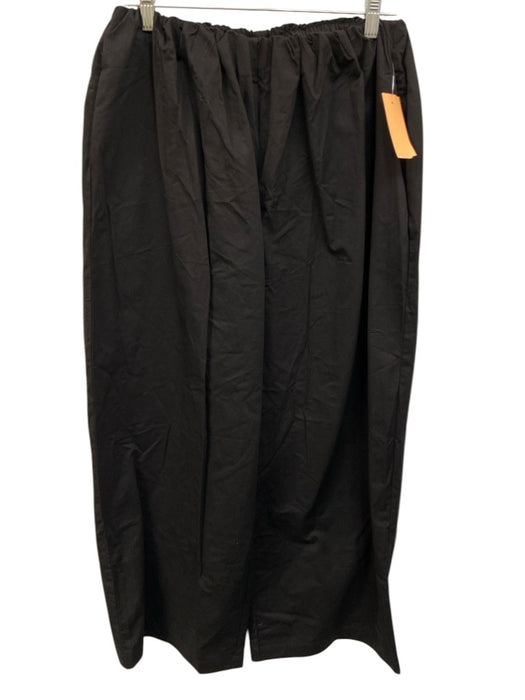 Lioness Size S Black Cotton Elastic Waist Wide Leg Pants Black / S