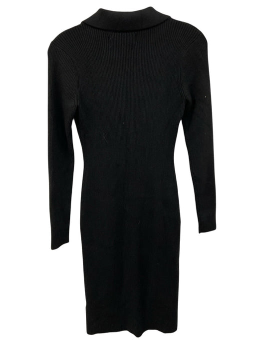 Abercrombie & Fitch Size S Soft Black Viscose Blend Ribbed Knit Dress Soft Black / S